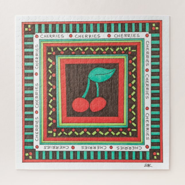 Unique Art Puzzle - Cherries (Vertikal)