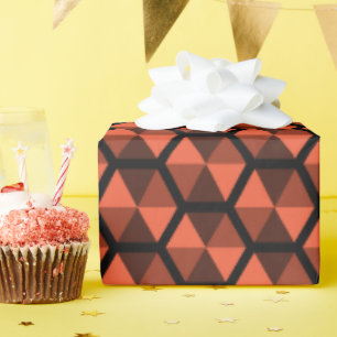 Unique Artistic Liebe Geometric Daddy Birthday Geschenkpapier