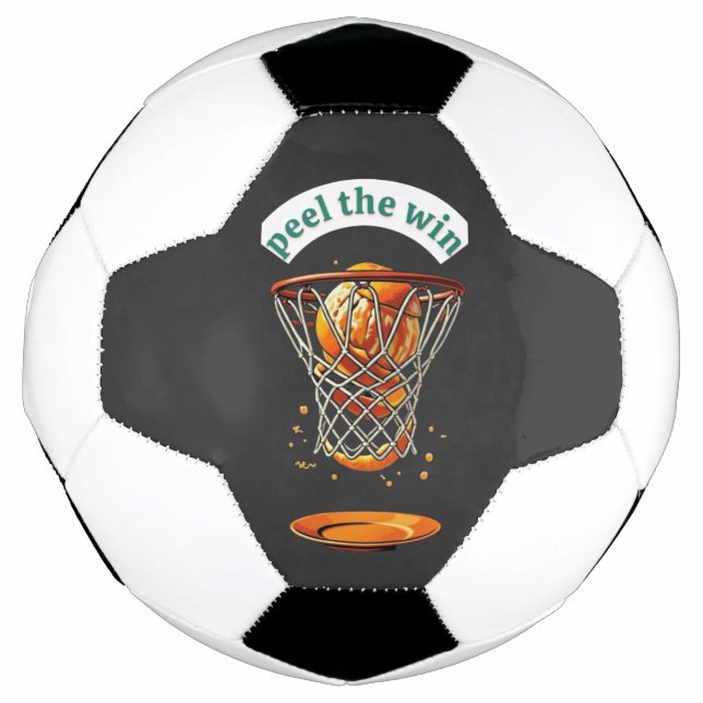 Unique basketball lover gifts peel the win fußball (Vorderseite)