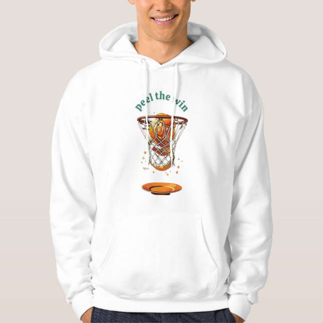 Unique basketball lover gifts peel the win hoodie (Vorderseite)