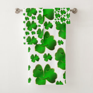 unique, belle, coloré, peint motif un vert