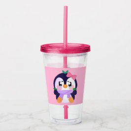Unique Broke Niedlich Pinguin Acryltrinkbecher