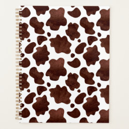 Unique Brown Cow Print Planner Journal Planer