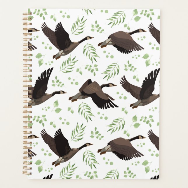 Unique Canada Geese Planner Journal Planer (Vorderseite)