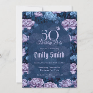 Unique Carnation Aesthetic Birthday Party Einladung