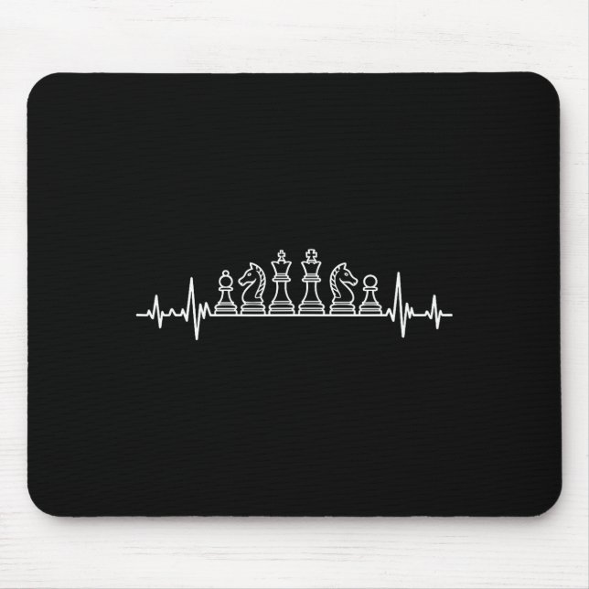 Unique Chess Themed For Men Women Chess Player Che Mousepad (Vorne)