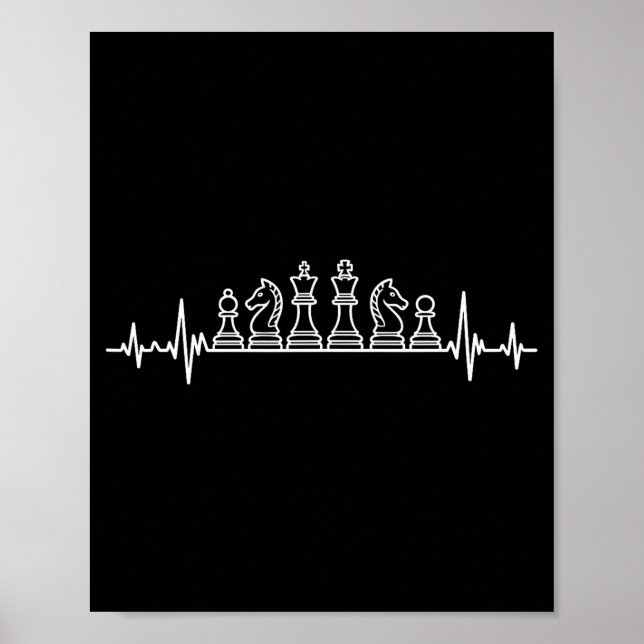 Unique Chess Themed For Men Women Chess Player Che Poster (Vorne)