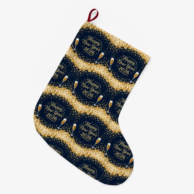 Unique Christmas Collection for Christmas Stocking Großer Weihnachtsstrumpf (Vorderansicht (hängend))