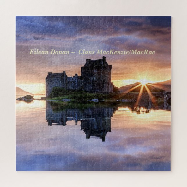 Unique Clans MacKenzie/MacRae Sunset Eilean Donan (Horizontal)