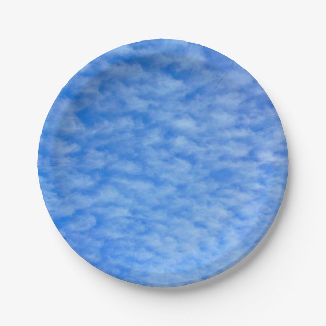 Unique Clouds Paper Plate Pappteller (Vorderseite)