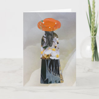 Unique Collage Earth Mama Amelia Blank Karte