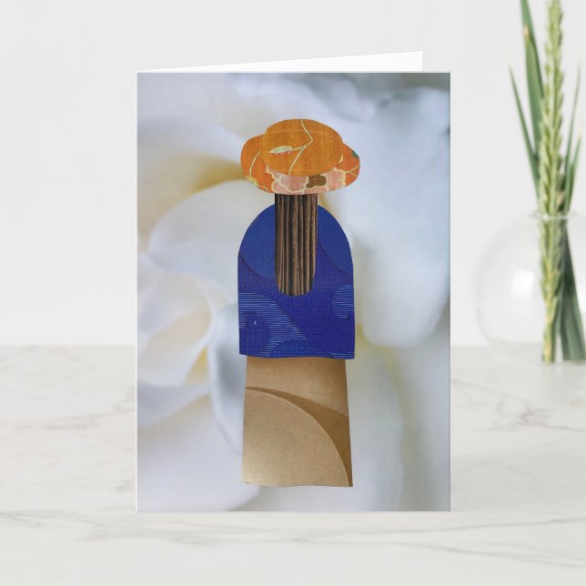 Unique Collage Earth Mama Belle Blank Card Karte (Vorderseite)