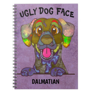 Unique Dalmatien laide Carnet visage chien