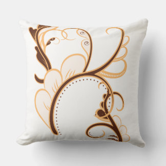 Unique design of curved branch motif pillow kissen