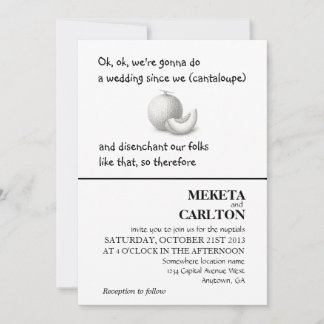 Unique, drôle de faire-part de mariage de cantalou