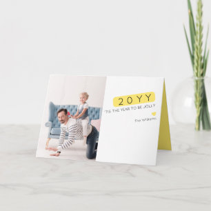 Unique Drôle Nouvel An Souhaite Carte photo