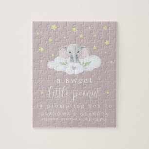 Unique Faire-part de grossesse Puzzle rose