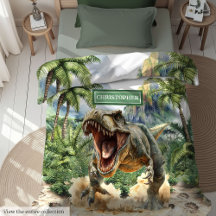 Unique Fierce Dinosaur Duvet Cover Individuelle Na
