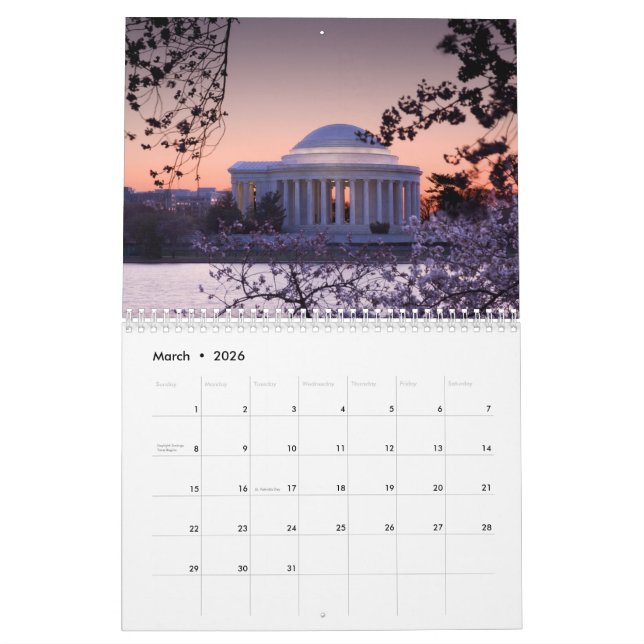 Unique Fine Art Washington DC 2023 Kalender (Mär 2026)