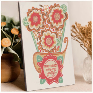 Unique FloralDesign Style Fotoplatte