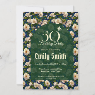 Unique Gardenias Flower Nature-Inspired Parties Einladung