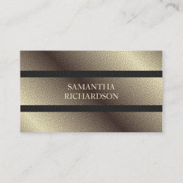 Unique Geometric Black and Imitate Gold Beruflich Visitenkarte