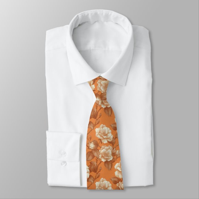 Unique Gifts For Men Gardenias Floral Krawatte (Gebunden)