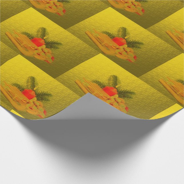 unique, glossy Wrapping Paper, colorful, festive, Geschenkpapier (Ecke)