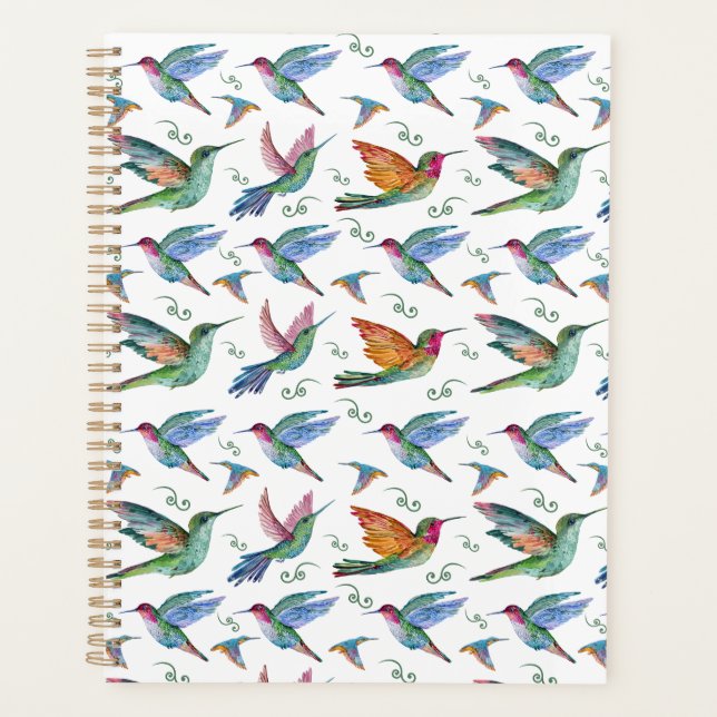 Unique Hummingbirds Planner Journal Planer (Vorderseite)