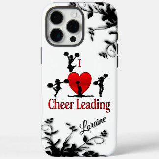 Unique I Heart Cheerleading Personal iPhone 16 Pro Max Hülle