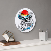 Unique Japanese Soccer Cat For Home, Office & Art 