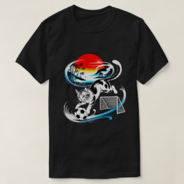 Unique Japanese Soccer Cat Gift for Anime & Footba T-Shirt