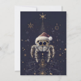 Unique Jumping Spider Christmas Cards Feiertagskarte