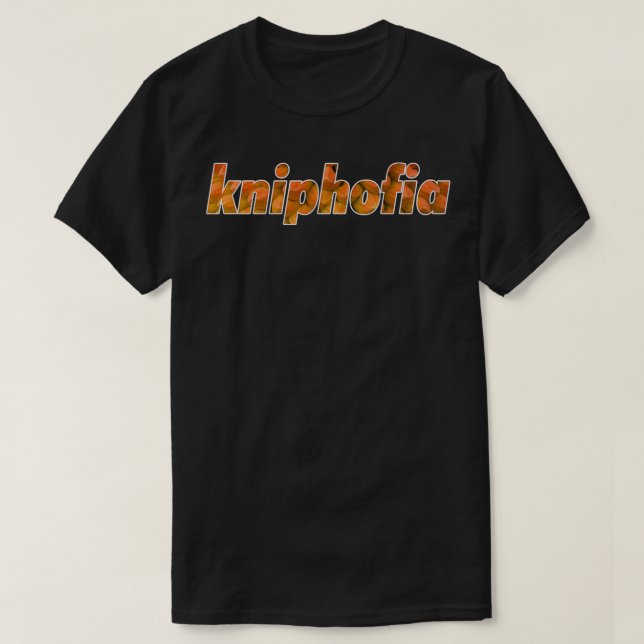 UNIQUE Kniphofia Blume T-Shirt (Design vorne)