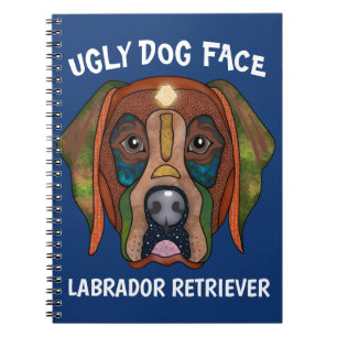 Unique Labrador Retriever laide Carnet visage chie