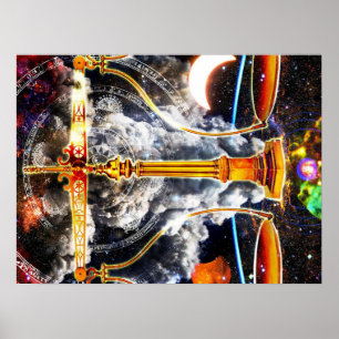 Unique Libra Zodiac Wall Art   Perfekte Geschenkid Poster