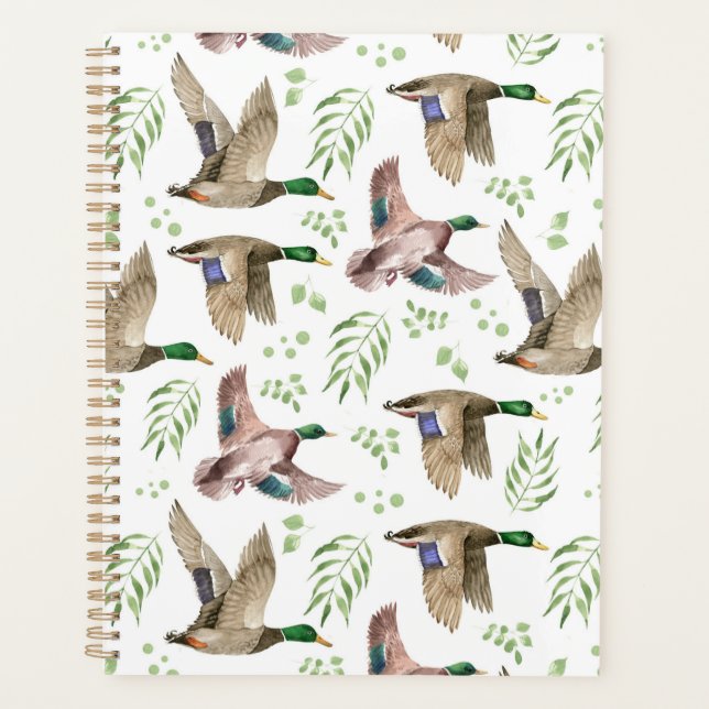 Unique Mallard Ducks Planner Journal Planer (Vorderseite)