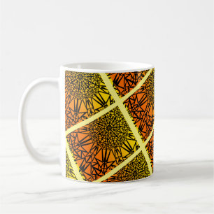 Unique Muster Sun Africa Fire Mandala Geometric Kaffeetasse