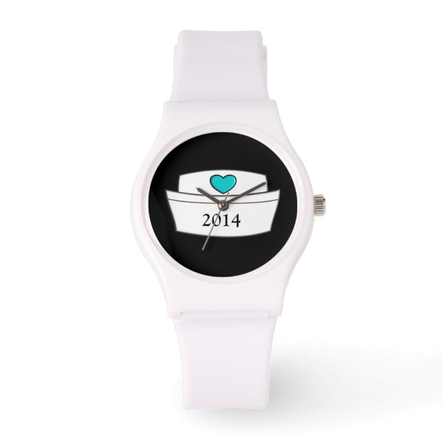Unique Nurse Watch Nurse Cap Design 2014 Armbanduhr (Vorderseite)
