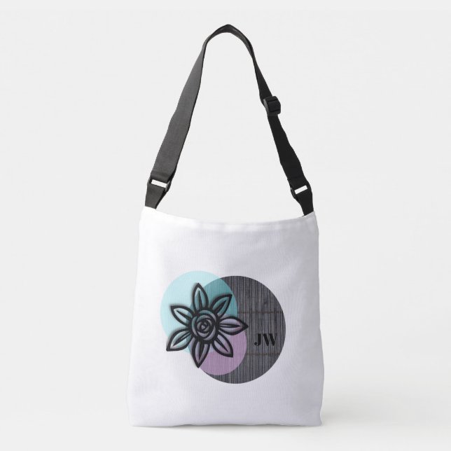 Unique Paraphe En Polyester Brossé Sac fourre-tout (Devant)