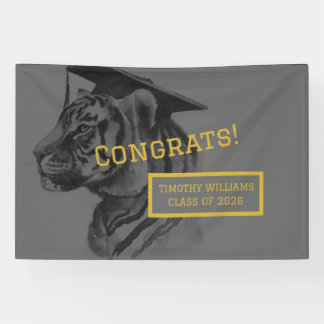 Unique Personalized Tiger Graduation Banner
