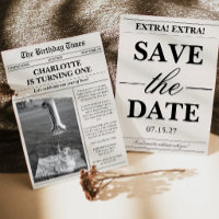 Unique Photo Newspaper Erster Geburtstag
