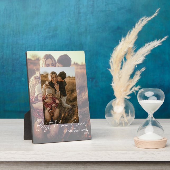 Unique Photo on Photo| Best Mom Ever Fotoplatte (Seite)