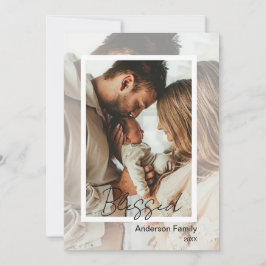 Unique Photo on Photo Tabletop Plaque Easel Ankündigung