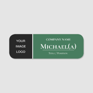 Unique Pool Table Green Black: Modern Company LOGO Namensschild