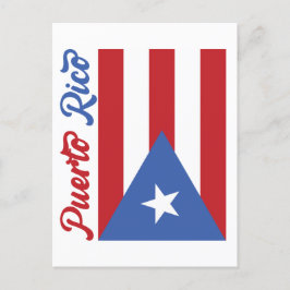 Unique Puerto Rico Flag Postkarte