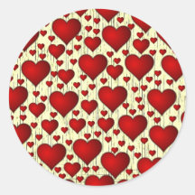 Unique Red Hearts Pattern