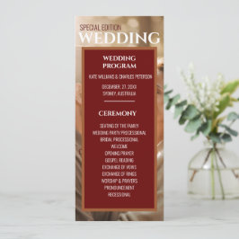 Unique simple couverture magazine Programme plat