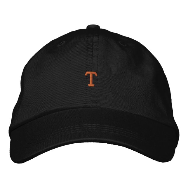 Unique Style Hat T - Anfangsbuchstaben Monogram Ca Bestickte Baseballkappe (Vorderseite)