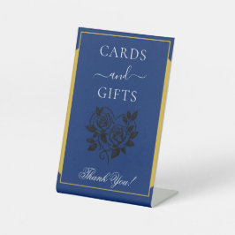 Unique Stylish Party Cards & Gifts Navy Sockelschild